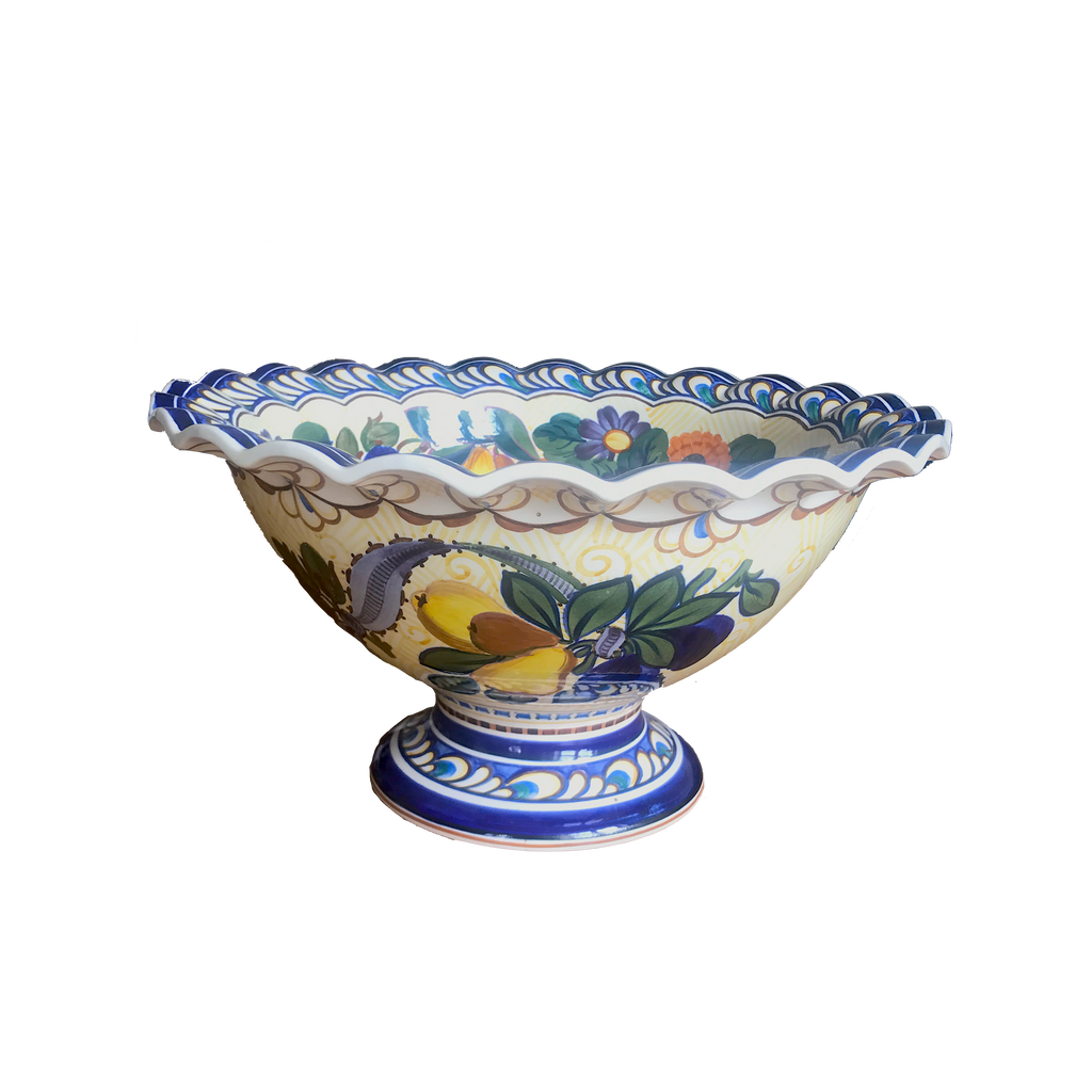 Footed fruit bowl from Aluminia