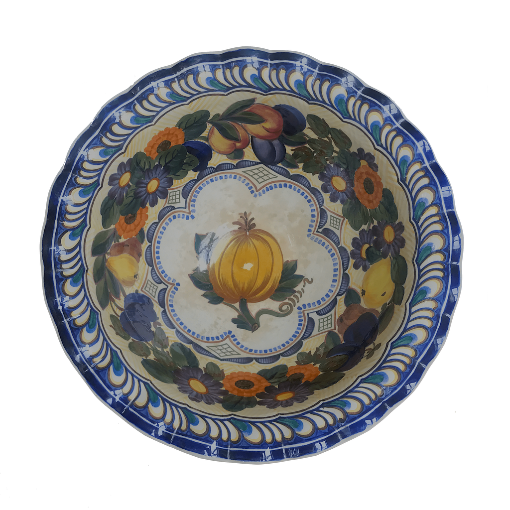 Footed fruit bowl from Aluminia