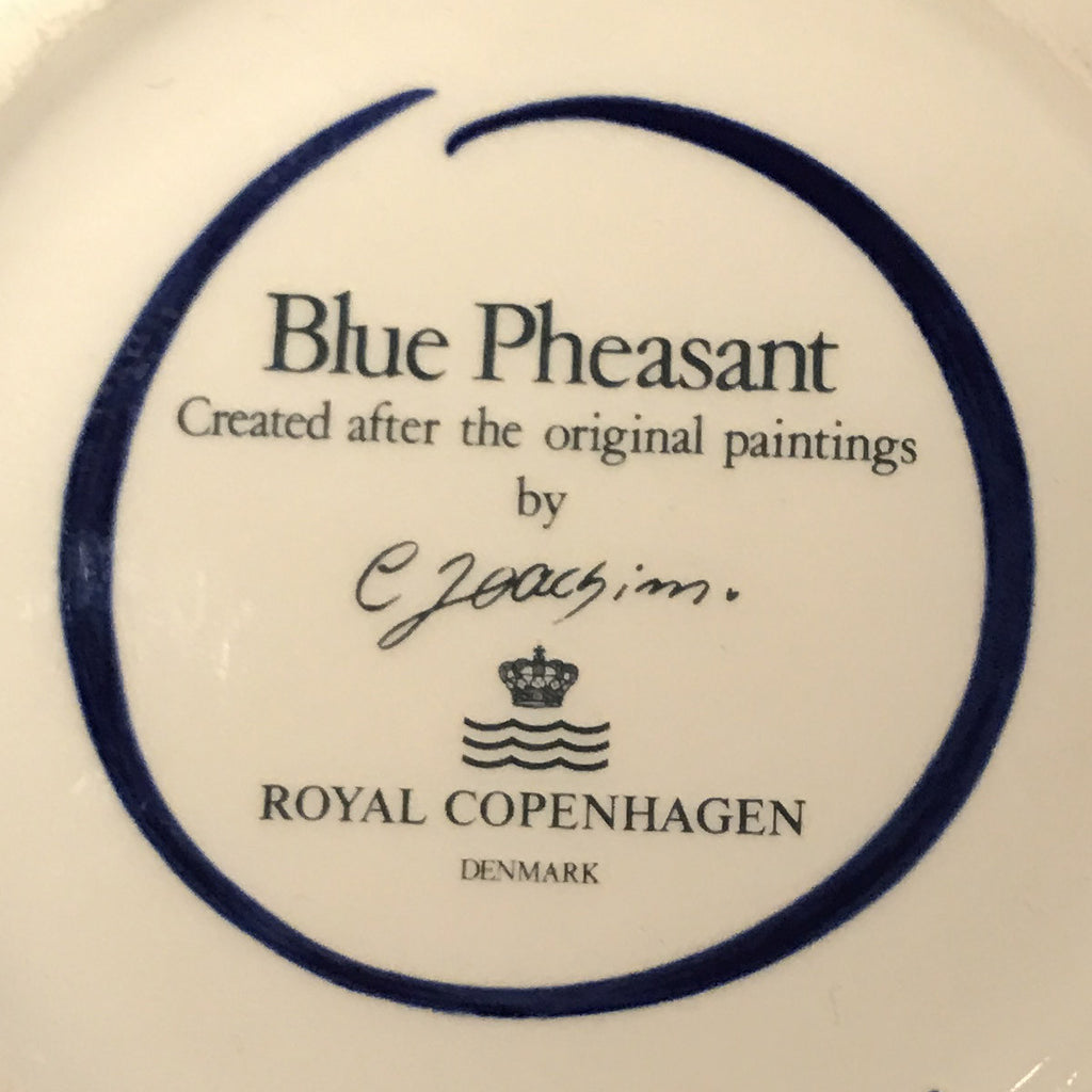 Blue Pheasant vase